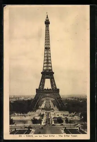 AK Paris, La Tour Eiffel, Eiffelturm