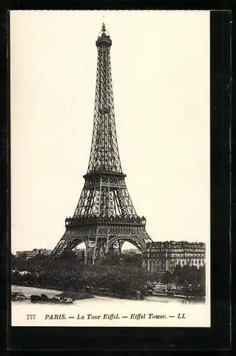 AK Paris, La Tour Eiffel, Eiffelturm