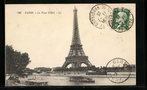 AK Paris, La Tour Eiffel, Eiffelturm