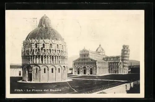 AK Pisa, La Torre Pendente, Der schiefe Turm von Pisa, La Piazza del Duomo