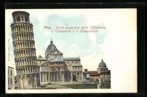 AK Pisa, La Torre Pendente, Der schiefe Turm von Pisa, Cattedrale