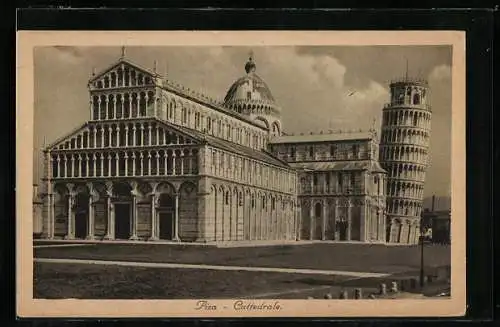 AK Pisa, La Torre Pendente, Der schiefe Turm von Pisa, Cattedrale