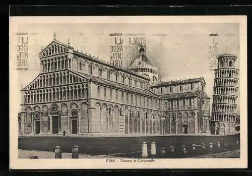 AK Pisa, La Torre Pendente, Der schiefe Turm von Pisa, Duomo e Campanile