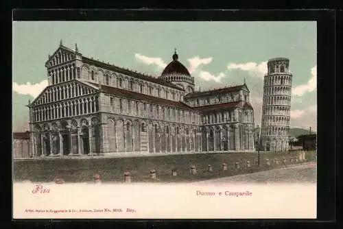 AK Pisa, Duomo e Campanile, Dom und der schiefe Turm von Pisa