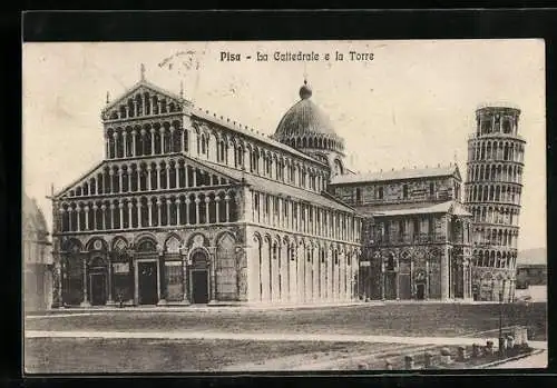 AK Pisa, La Torre Pendente, Der schiefe Turm von Pisa, La Cattedrale e la Torre