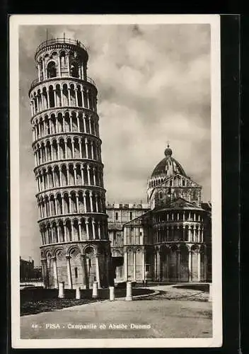 AK Pisa, La Torre Pendente, Der schiefe Turm von Pisa, Campanile ed Abside Duomo