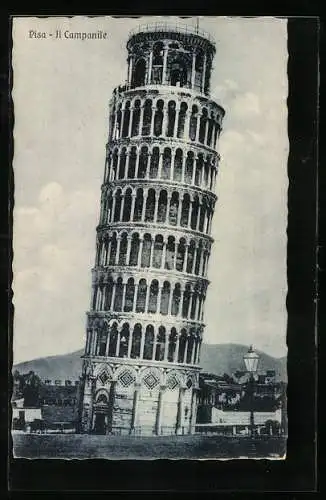 AK Pisa, La Torre Pendente, Der schiefe Turm von Pisa