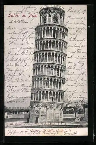 AK Pisa, Il Campanile della Cattedrale, Gugl. d`Innsbruck e Bonanno da Pisa, Schiefer Turm von Pisa