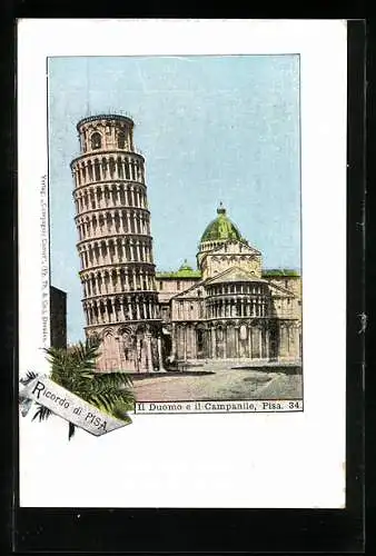AK Pisa, La Torre Pendente, Der schiefe Turm von Pisa, Il Duomo e il Campanile
