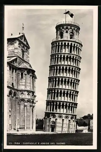 AK Pisa, La Torre Pendente, Der schiefe Turm von Pisa, Campanile e Abside del Duomo