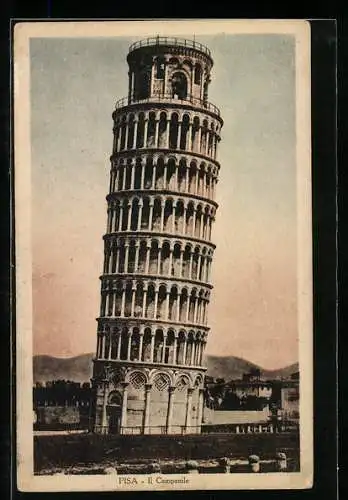 AK Pisa, La Torre Pendente, Der schiefe Turm von Pisa, Il Campanile
