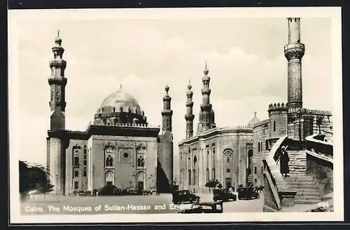 AK Cairo, The Mosques of Sultan-Hassan et Er-Rifai