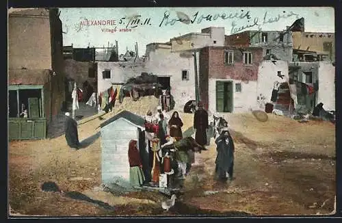 AK Alexandria, Village arabe with native people