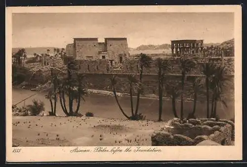 AK Assuan, Philae before the Inundation