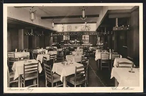AK Köln-Mülheim, Gasthaus Dreesen am Ring, Clevischer Ring 4, Innenansicht