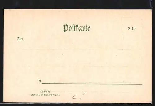Lithographie Bayreuth, Blick auf die um 1690 neu befestigte Stadt