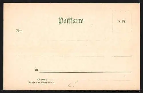 Lithographie Bayreuth, Ortspanorama um 1720, Adler