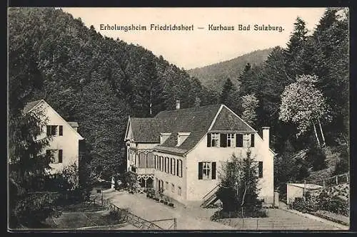 AK Sulzburg, Erholungsheim Friedrichshort, Kurhaus Bad Sulzburg