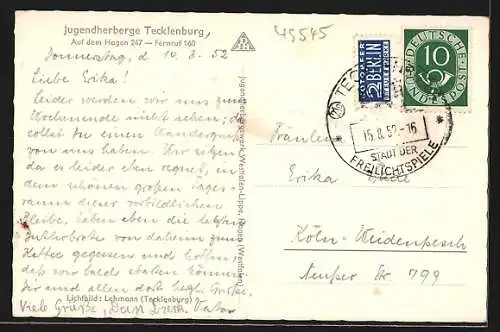 AK Tecklenburg, Jugendherberge mit Umgebung