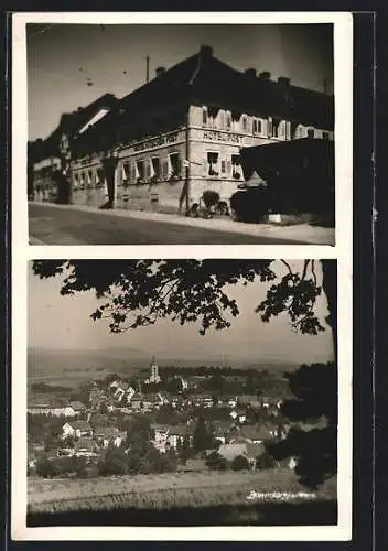 AK Bonndorf /Schwarzwald, Hotel zur Post, Gesamtansicht