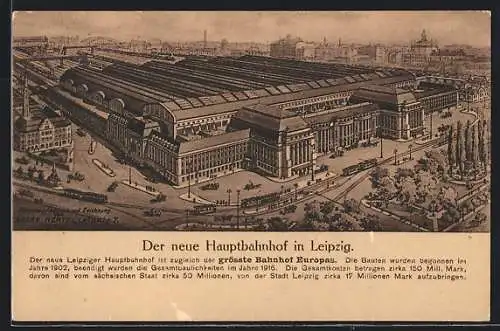 AK Leipzig, neuer Hauptbahnhof