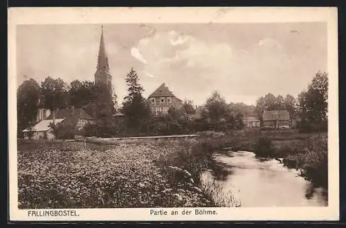 AK Fallingbostel, Partie an der Böhme