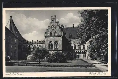 AK Bad Bentheim, Fürstliches Schloss, Hofansicht