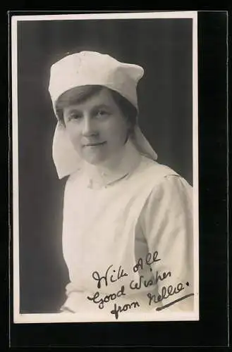Foto-AK Portrait einer Krankenschwester