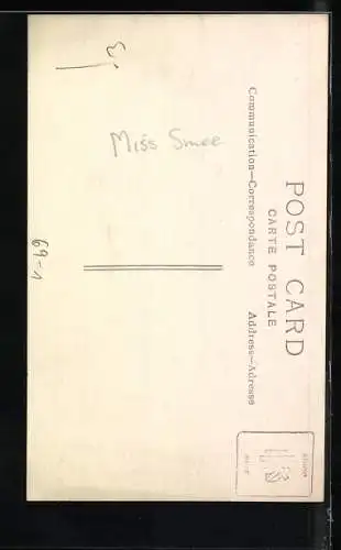 Foto-AK Portrait der Krankenschwester Miss Smee