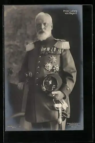 AK Prinz Ludwig von Bayern als Feldherr
