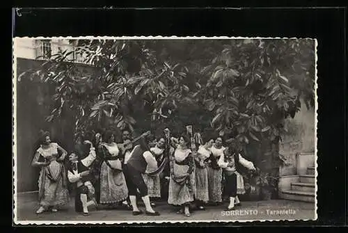 AK Sorrento, Tarantella-Gruppe bei einer Vorführung