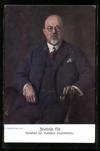 AK Wien, Sängerfest 1928, Friedrich List, Präsident des Deutschen Sängerbundes