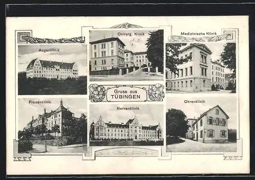 AK Tübingen, Nervenklinik, Ohrenklinik, Frauenklinik