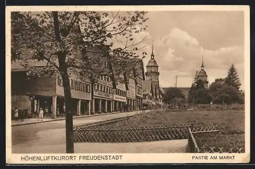 AK Freudenstadt, Partie am Markt