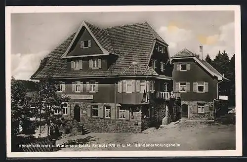 AK Kniebis /Schwarzwald, Das Blindenerholungsheim