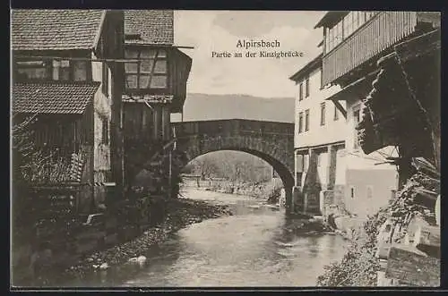 AK Alpirsbach, Partie an der Kinzigbrücke