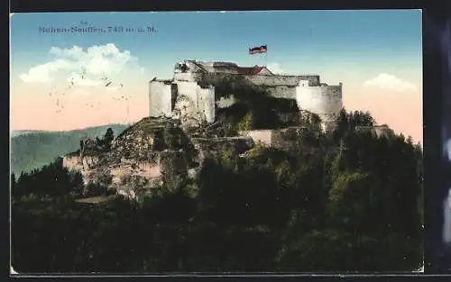 AK Hohen-Neuffen, Burg im Sonnenschein