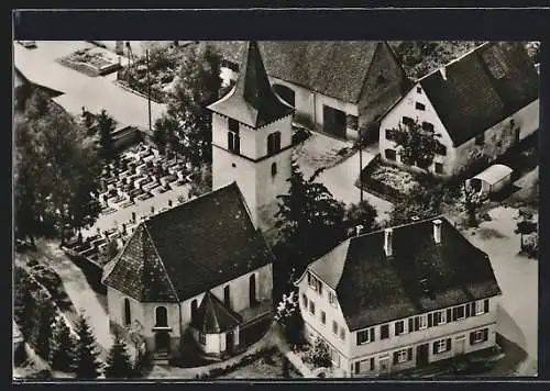 AK Ödenwaldstetten, Blick auf die Evangelische Kirche