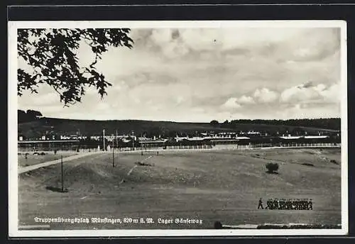 AK Münsingen, Lager Gänsewag am Truppenübungsplatz