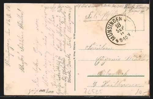 AK Münsingen, Neues Barackenlager, Ortsansicht