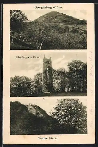 AK Wanne, Georgenberg und Schönbergturm