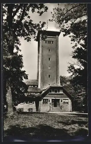 AK Gönningen, Rossbergturm, Wanderheim d. Schwäb. Albvereins