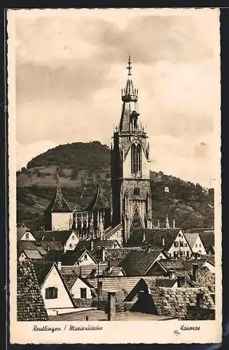 AK Reutlingen, Marienkirche im Sonnenschein