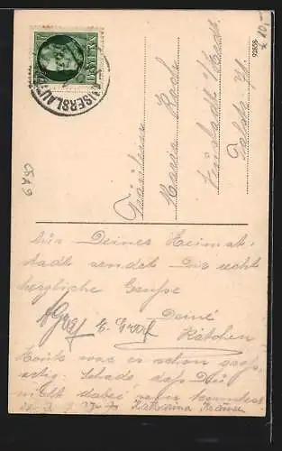 AK Kaiserslautern, Strassenpartie mit Marienkirche