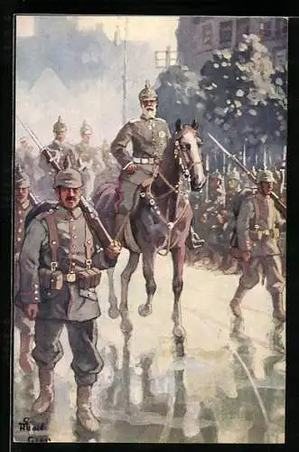 AK Prinz Leopold von Bayerns Einzug in Warschau