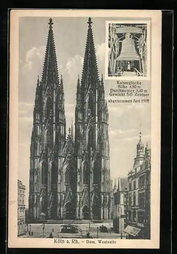 AK Köln, Dom, Westseite