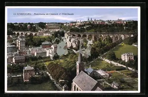 AK Luxembourg, Panorama de Clausen et Ville Haute