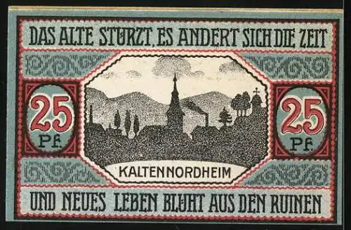 Notgeld Kaltennordheim 1920, 25 Pfennig, Panorama