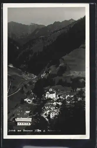 AK St. Jodok am Brenner, Ortsansicht gegen Schmirntal