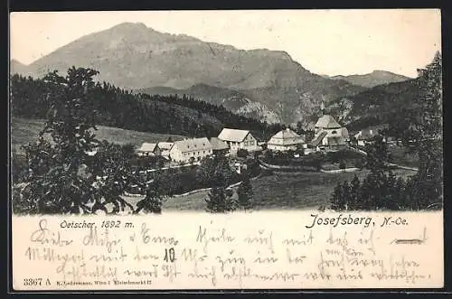 AK Josefsberg /N.-Oe., Panorama mit Kirche